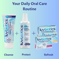 Luv Biotics Sugar Free Cherry Lozenges with Oral Probiotics, Xylitol & Aloe Vera for Bad Breath, Halitosis, Gum Health, Dry Mouth & Oral Care – 30 Lozenges