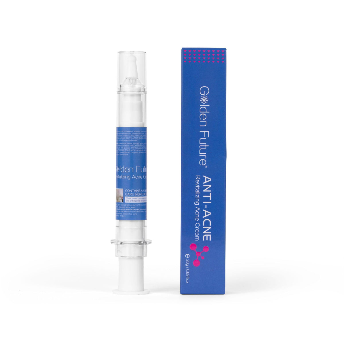 Golden Future Anti-Acne Revitalising cream , Targeted spot Treatment , pimple reducer with precision Applicator 20g