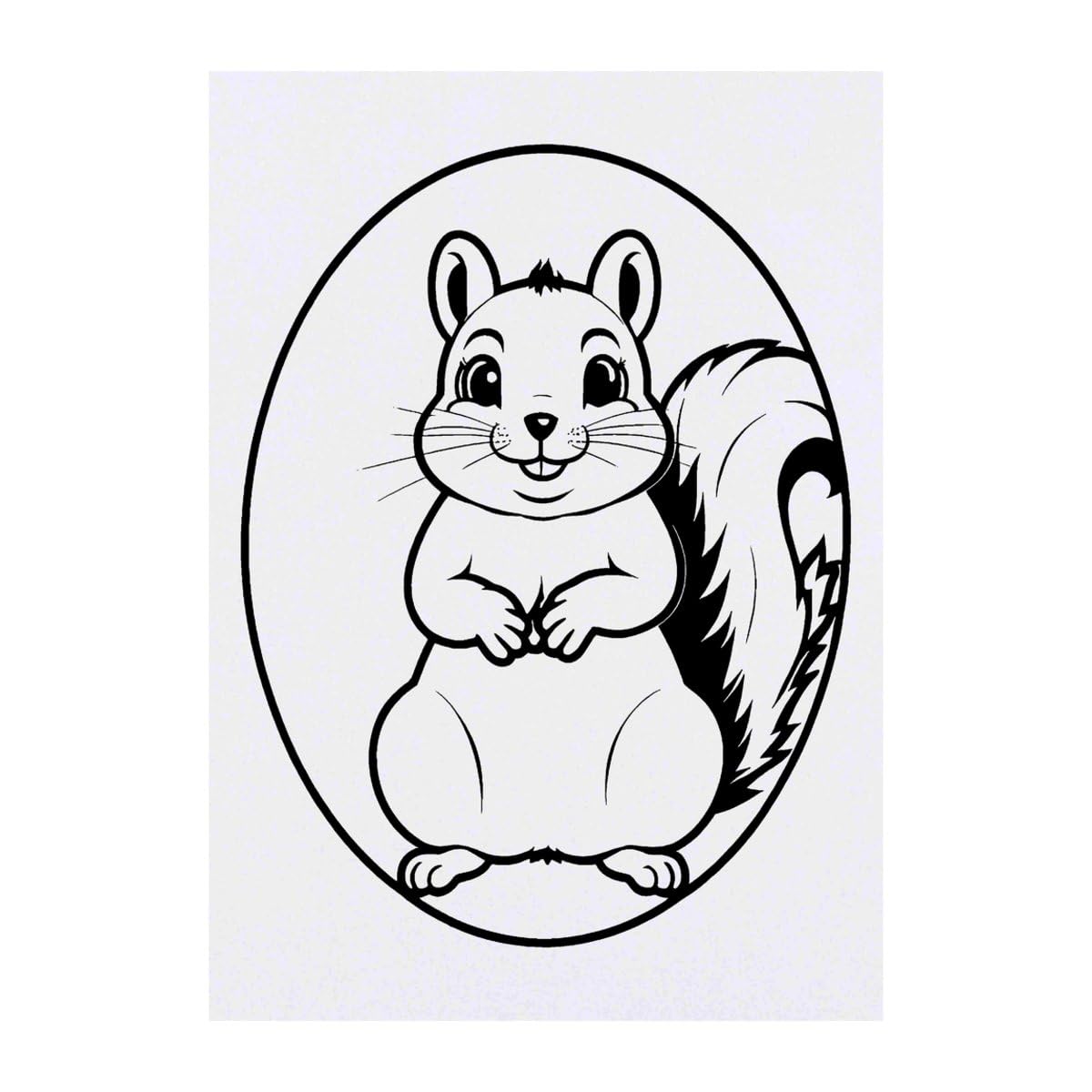 Azeeda 'Jolly Squirrel' Temporary Tattoo - Water Resistant, Skin-Safe, Non-Toxic Transfer (TO00078279)