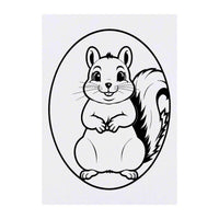 Azeeda 'Jolly Squirrel' Temporary Tattoo - Water Resistant, Skin-Safe, Non-Toxic Transfer (TO00078279)