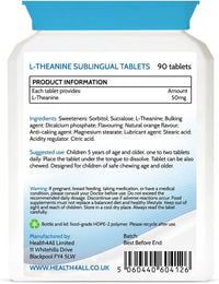 Health4All Kids L-Theanine 50mg 90 Tablets. Natural Orange Flavor Chewable L-Theanine. Vegan