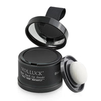 VOLLUCK Root Touch up Powder 4g – Covers Grey Roots & Conceals Thinning Hair, Hairline Powder for Men & Women – Natural Look, Easy to Use & Compact for Quick Touch Ups (Black)