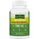 Rapsdayci Liposomal Trans-Resveratrol 1200mg, 98% Pure Formula, High Absorption Antioxidant Supplement, 60 Softgels, Supports Heart and Skin Health