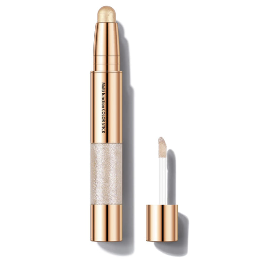 KYDA Dual-Ended Highlighting Eye Shadow Stick, 2-in-1 Liquid Eyeshadow Stick, Crayon Eyeshadow Stick, Long-lasting, Waterproof, Multi-functional Makeup stick, For Eyes, Face, Body-#04