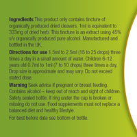 Organic Herbal Remedies 100ml Cleavers Tincture