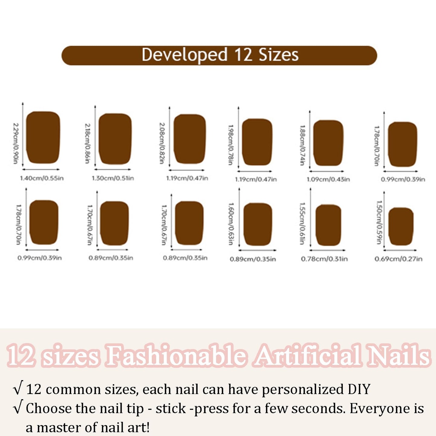 HERBINSOLS French Tip False Nails - Long Press On Nails Square - 24pcs White French Tip Nails - High Glossy Fake Nails With Glue - Coffin Shape Full Cover Acrylic Stick On Nail For Women Girls