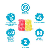 Vitaldin VITALDIN Probiotic Gummies – 500 Million CFU Bacillus Coagulans per Serving – 60 Chewable Gummies (1-Month Supply); Assorted Fruit Flavours – Digestive Support – Gluten Free – for Children & Adults