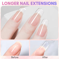 Makartt Poly Nail Hard Gel for Nail Extension Clear 50ML Beginner DIY