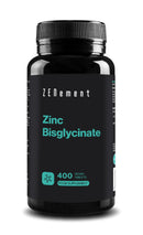 Zinc Bisglycinate, 400 Vegan Tablets | Antioxidant, Supports the Immune System, Skin, Hair and Eyesight | Vegan | Zenement