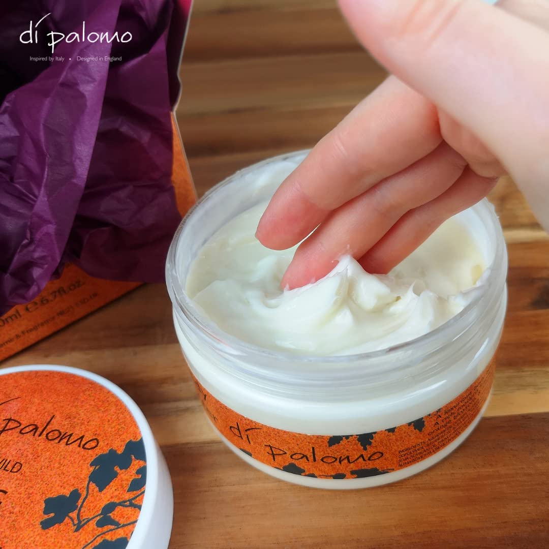 Di Palomo Body Moisturiser Lotion | Wild Fig & Grape Body Butter 200ml | Luxurious Shea Butter Moisturiser for Dry Skin | Vegan Body Lotion for Women | Hydrating Skincare Gift