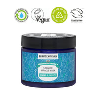 Beauty Kitchen - Seahorse Plankton + 5 Minute Miracle Mask 60ml - Hydrating Facial Mask - Removes Impurities, Removes Redness & Promotes Collagen - Vegan/Cruelty Free