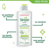 Simple Kind To Skin Micellar Cleansing Water, 200ml (Pack Of 1)