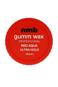 NM BEAUTY NMB Gumm-wax Professional Hair Styling Wax | Edge Control | Hair Gel Wax | Ultra Hold | Men & Women Hair Wax (Blue, Black & Red Aqua, Green Matte) 150ml (150ml, Red Aqua)