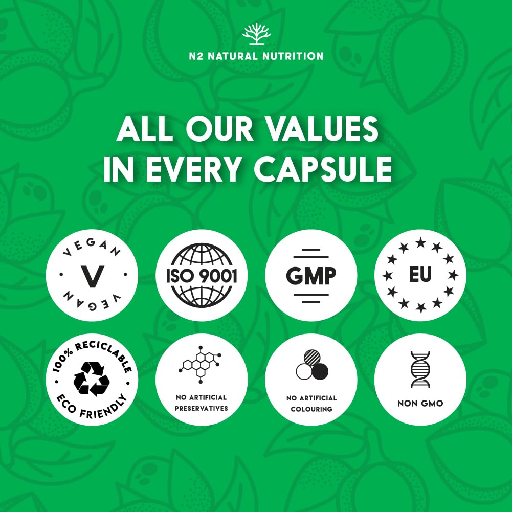 Probiotics with Digestive Enzymes, Psyllium Fibre, Beetroot and Vitamin C. Powerfull Ally for Better Digestions and Bloating Relief. Gut Health Supplement. Vegan. N2 Natural Nutrition