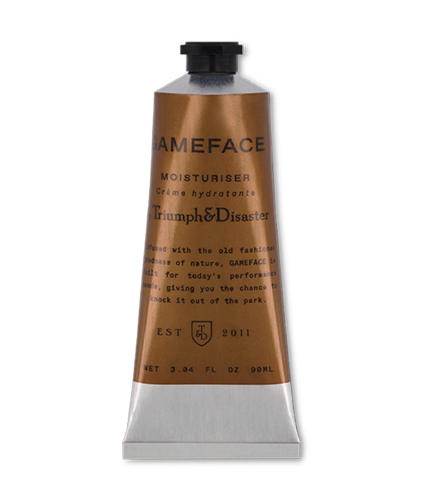 TRIUMPH & DISASTER Triumph & Disaster | Gameface Moisturiser Tube | Hydrating Facial Moisturizer - Lightweight, Non-Greasy Facial Lotion for Men, 90ml
