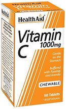 HealthAid Vitamin C 1000mg - Chewable - 60 Vegetarian Tablets
