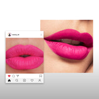 LYNTYAOU Velvet Matte Bright Hot Pink Liquid Lipstick, Waterproof Quick-Drying Non-Sticky Full-Coverage Lip Gloss, Lipsticks for Women Long Lasting Matte Lipstick