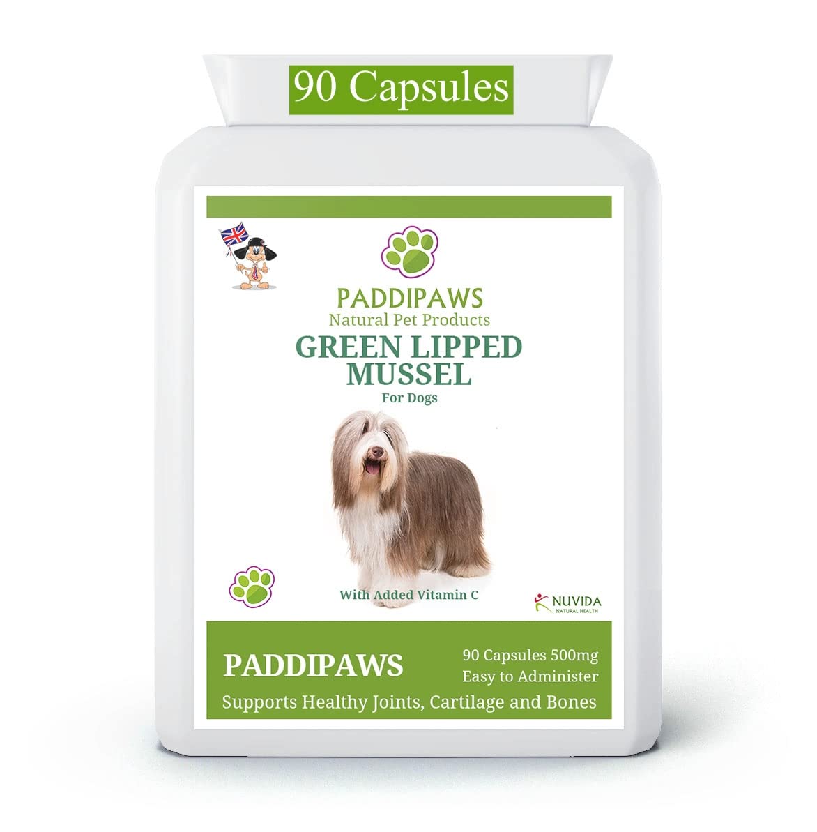 NUVIDA NATURAL HEALTH Nuvida Green Lipped Mussel Capsules - High Strength Green Lipped Mussel for Humans - 90 Capsules - Ethically Sourced Green Lipped Mussel Extract from a Sustainable Environment in New Zealand