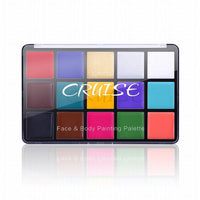 Ucanbe UCANBE Face Body Paint Oil Professional 15 Colors FX Makeup Palette- Non Toxic Hypoallergenic Safe Facepaints for Adults - Ideal for Halloween Cosplay Costumes Parties and Festivals
