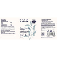 HIGHER NATURE Omega 3 2000mg with 1000mg EPA & 500mg DHA Per Serving - Super Potency Omega 3 True Food® Formula Fish Oil Supplement - Supports Eye, Brain & Heart Health - by Higher Nature - 60 Capsules