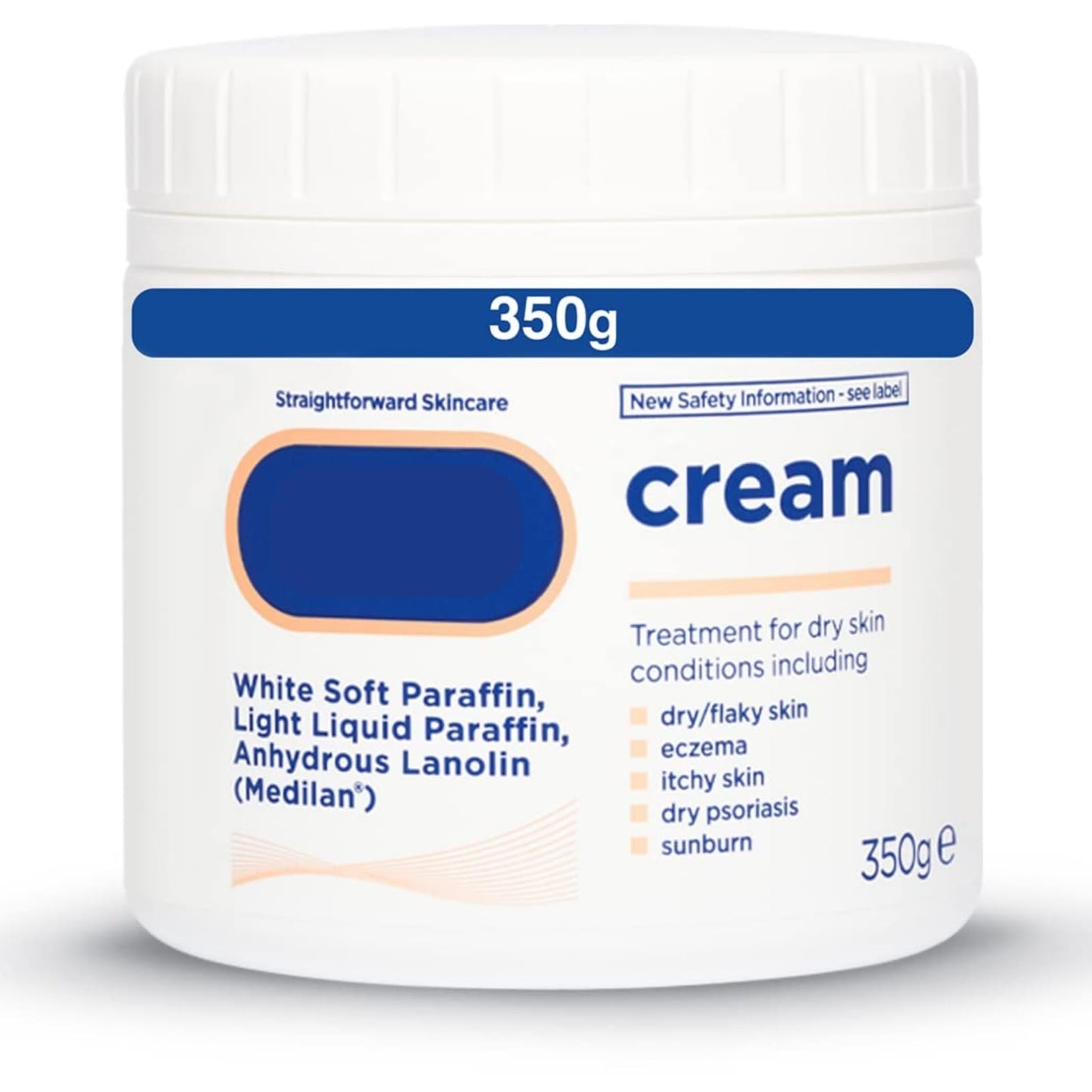 LAVISHLY Skincare Cream Moisturiser for Dry, Itchy & Sensitive Skin – Clinically Proven Eczema & Dermatitis Relief – Non-Greasy, Fragrance-Free Formula 350g
