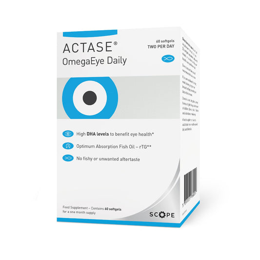 Actase OmegaEye Daily (Formerly Optase Omega Vision) - High DHA Omega-3 Eye Care Supplement to Help Maintain Healthy Vision - 60 Softgels