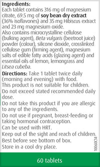 A.Vogel Menopause Support | Menopause Supplement | Support for Perimenopause & Menopause Symptoms | Soy Isoflavones, Magnesium & Hibiscus | 60 Tablets
