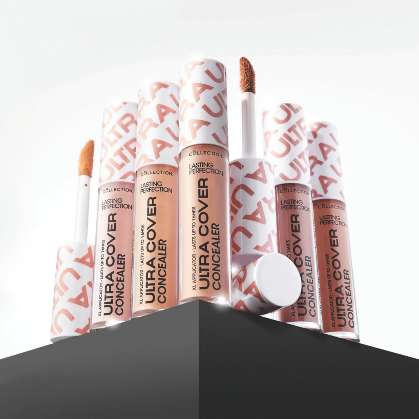 Collection Cosmetics Lasting Perfection Ultra Cover Concealer, 5.5ml, Up to 16hr Wear, XL Applicator, Extra Fair Warm