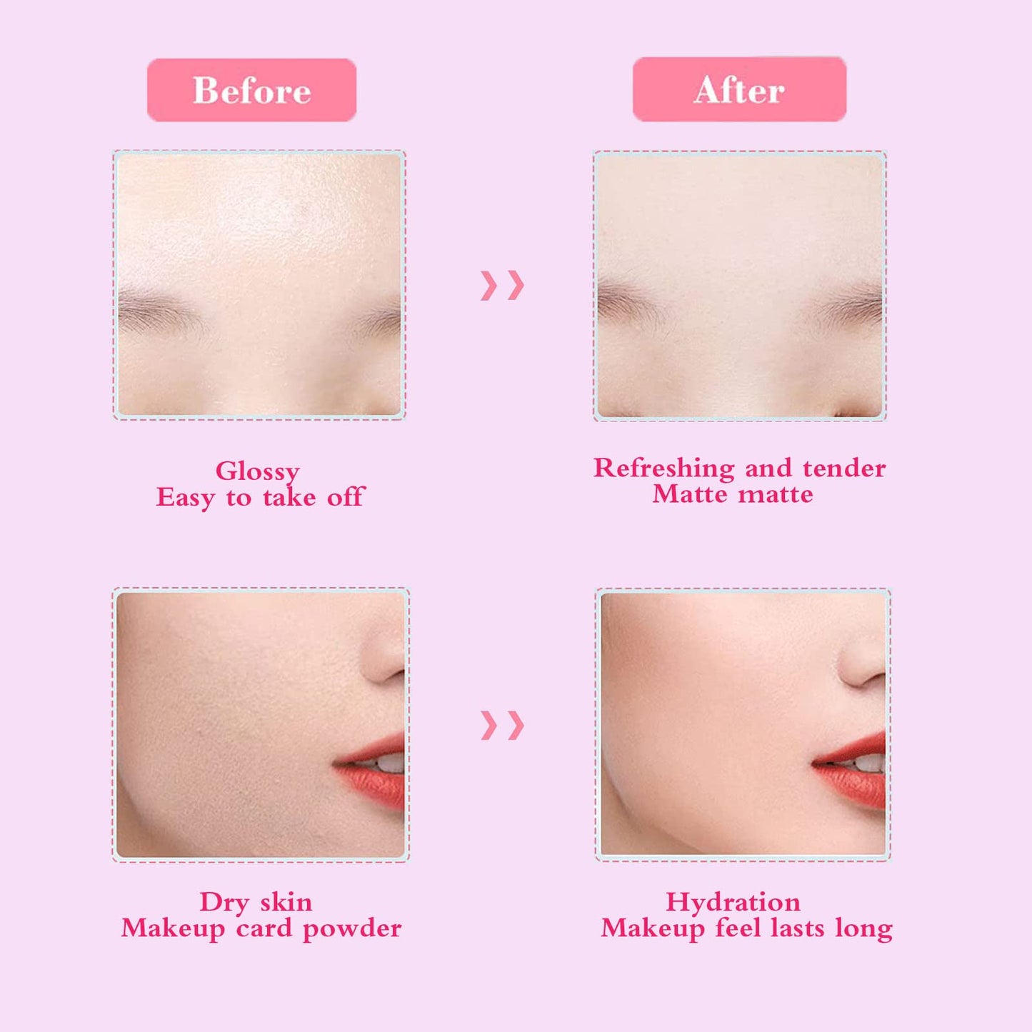 Alelyer Pore Primer Gel Cream,Face Makeup Pore Shrink Cream,Moisturizing Makeup Primer, Magical Perfecting Base Face Primer Under Foundation,Pore Base Gel Cream Invisible Pores Face Primer