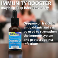 Bob's Best Oregano Oil 100% Pure & Natural Wild Mediterranean - Antioxidant & Antibacterial, Minimum 80% Carvacrol – 30ml