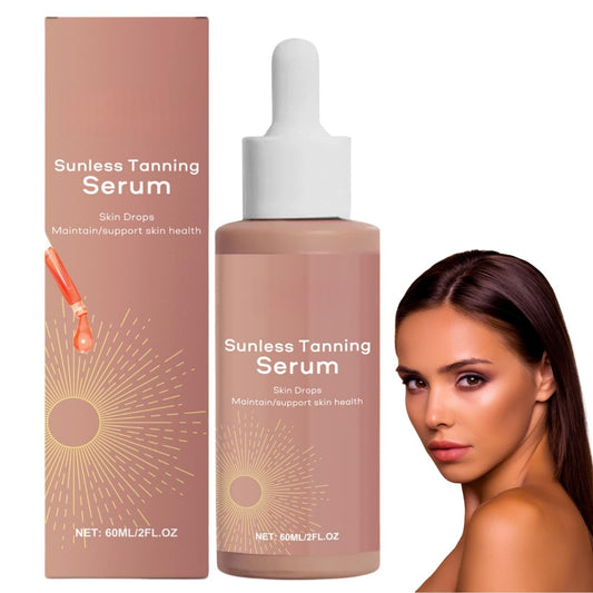 Xunzhi Sunless Tanning Drops,Tanning Drops,Body Face Ta/nning D/rops,D/rops to Naturally Boost Melanin,Enhancing Your Natural Skin Tone and Give Skin A Healthy,Bronzing Dr/ops,Gradual Tan Moisturiser,60ml