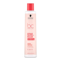 BC Bonacure Schwarzkopf Professional Bonacure Repair Rescue Shampoo For Damaged Hair Vegan Care Complex Arginine Cell Equalizer Technology Moisturizing Restoring Inner Hair Strength Sulphate Free 250 ml