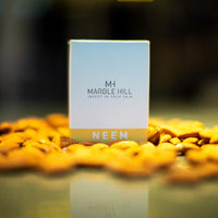 Marble Hill Neem Oil Soap Bar “Fabulously Moisturising - Sunday Times” Dry Sensitive Eczema-Prone Skin Psoriasis Natural Cleanser for Face Hands, Body All Ages with Shea Butter Vitamin E 100g