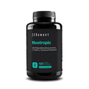 Nootropic, with Ginkgo biloba, Bacopa monnieri, L-Theanin, L-Tyrosine and Vitamins B, 120 Vegan Capsules | Memory, Concentration, Clear Thinking | Vegan, Additive Free, Allergen Free | Zenement