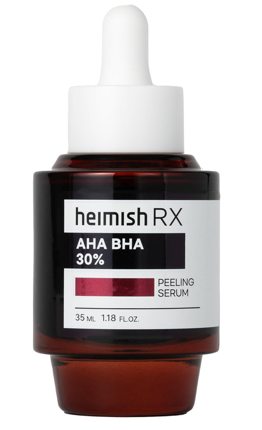 HEIMISH RX AHA BHA 30% Peeling Serum - Wash-off Peeling Serum, Chemical Peel for Blackheads, Pore and Sebum, Gentle Face Exfoliant for Oily and Acne-prone skin, Korean Skincare, 35ml (1.18 fl. oz)