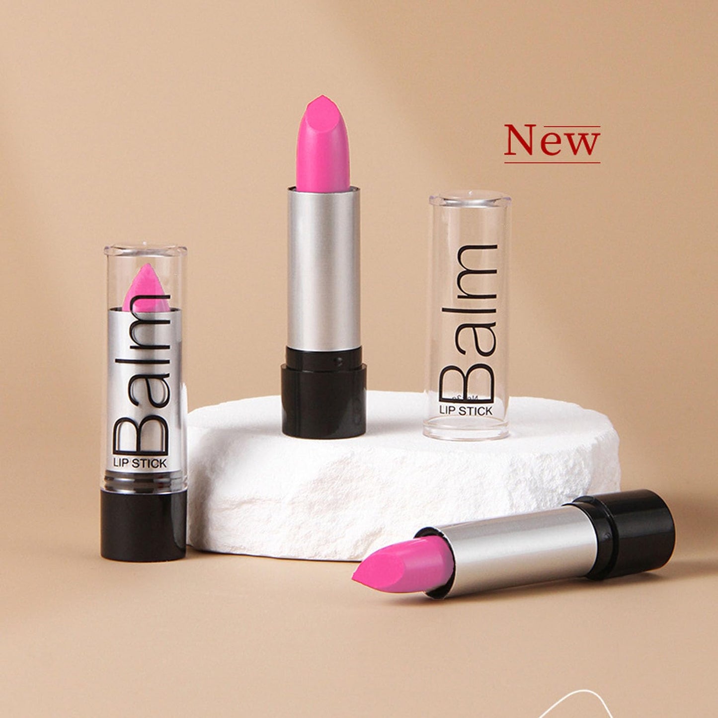 LYNTYAOU Light Pink Matte Lip Stick, Pink Lipsticks for Women Long Lasting, Smooth Full-Coverage Moisturizing Lipstick, Waterproof Non-Sticky Tinted Lip Balm for Girls & Women