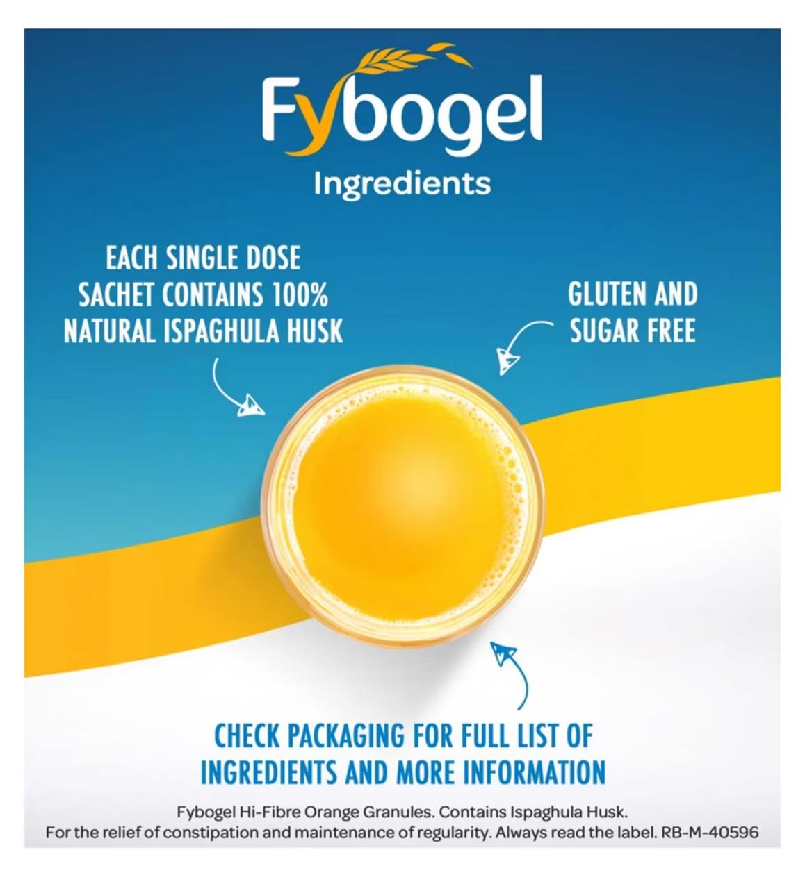 Fybogel - Hi-Fibre Orange Sachets - 10 x 4