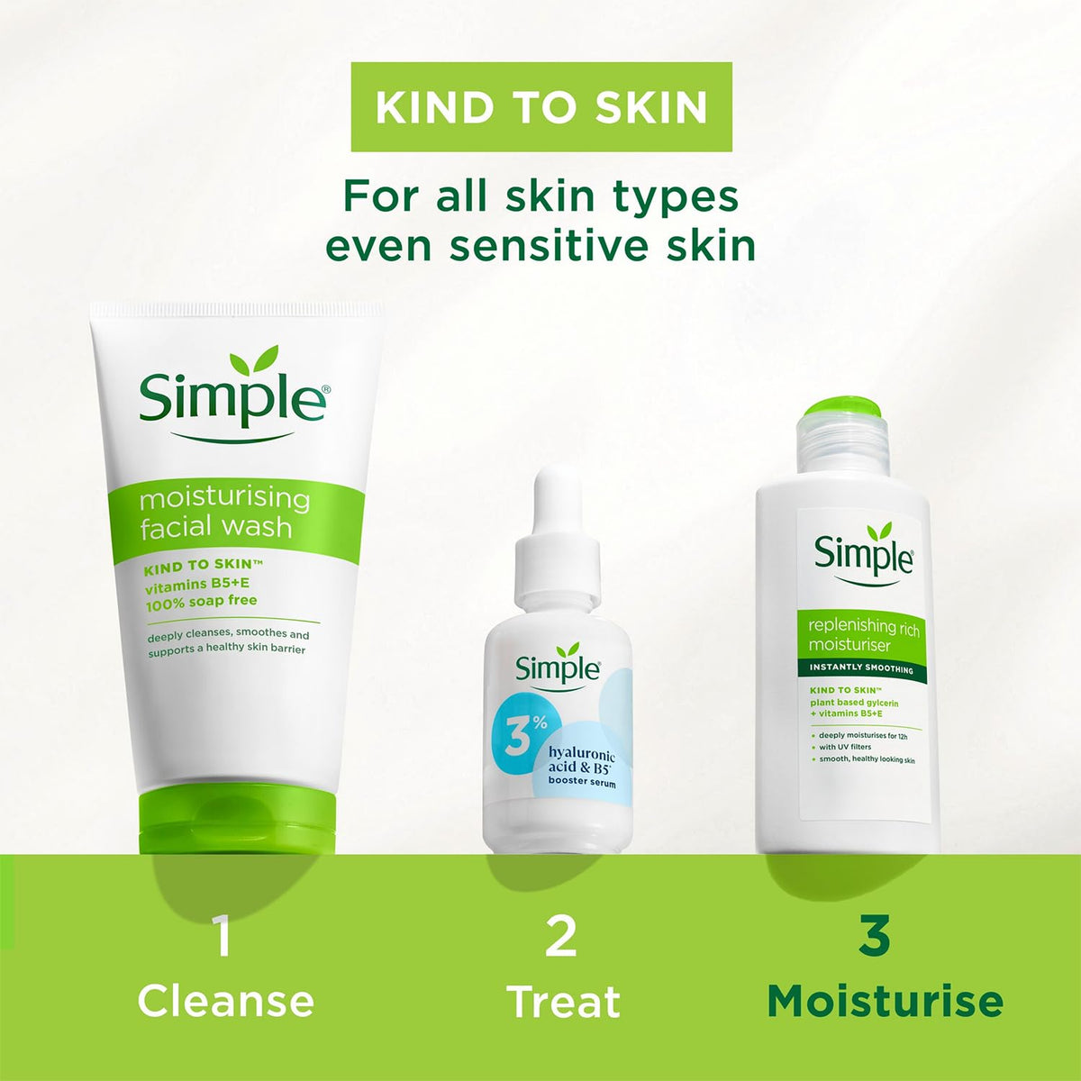 Simple Kind to Skin 12H Moisturisation Replenishing Rich Moisturiser, 125 ml (Pack Of 1)