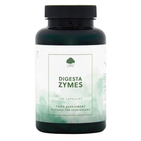 Digesta Zymes - Digestive Enzyme Supplement - Lipase, Protease, Trypsin, Ginger Root, Bromelain - 120 Vegetarian Capsules - Non-GMO, Made in the UK - G&G Vitamins