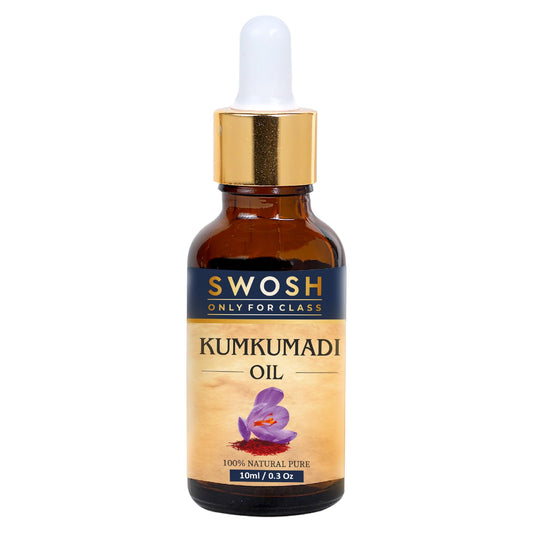 SWOSH Ayurveda Kumkumadi Tailam -Kumkumadi Face Oil With Saffron for Glowing Skin(10 ml) - 100% Vegan and Chemical Free | Helps Revive and Repair Dull and Damage Skin