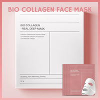 MINSHZEE Collagen Anti-Wrinkle Moisturising Face Mask, Korean Overnight Treatment, Pore Shrinking, 4 Pack
