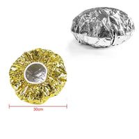 LATRAT Pack of 2 Aluminium Foil Caps for Perm, for Hair, Thermal Salon Hair Cap, Nourishing Waterproof