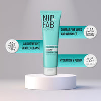 Nip+Fab Nip + Fab Hyaluronic Fix Extreme4 Cleansing Cream – Hydrating Face Wash with 2% Hyaluronic Acid Complex & Polyglutamic Acid to Plump and Cleanse, Vegan, 150ml