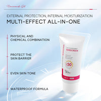 LAIKOU Pro Niacinamide Sunscreen SPF 50 PA+++, Daily Face & Body Sun Cream with Hyaluronic Acid & Centella Asiatica, UVA/UVB Protection, Lightweight, Non-Greasy for All Skin Types, 50g (Pack of 2)