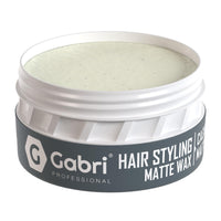 G Gabri Gabri Professional Hair Wax, Hair Styling Aqua Wax, 1 x 150 ml, Pack of 1 (Casual Matte Look (Grey))