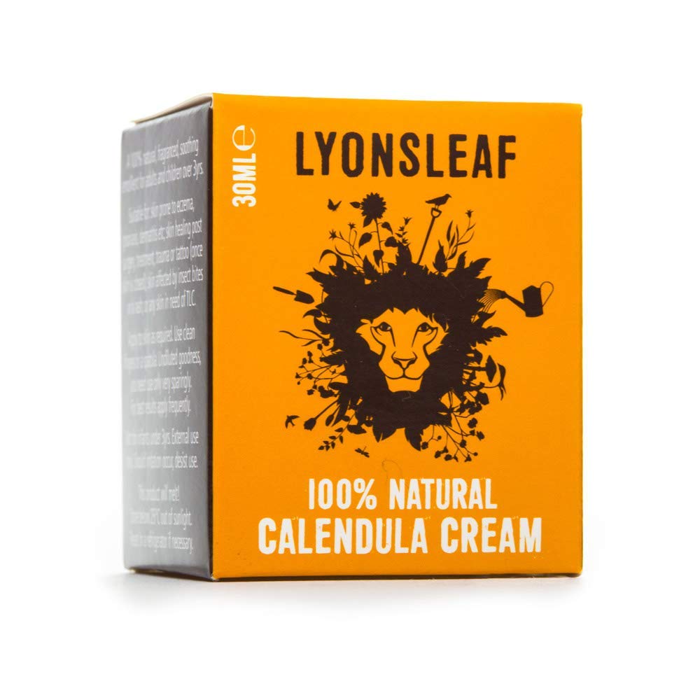 Lyonsleaf Calendula Cream 30ml - 100% Natural, Pure, Soothing Emollient Whipped and Luxurious, Fragranced with Essential Oils