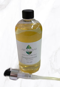 Aromabar Grapeseed Oil 500ml Carrier Massage Oil with Pump Dispenser Vitis vinifera