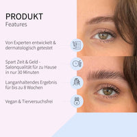 Fleeky fleeky Eyebrow & Eyelash Lifting Set - Vegan & Cruelty-Free Lash & Brow Lifting Kit for the Look on Fleek, Natural Expressive Eyelash Swing & Perfectly Styled Brows