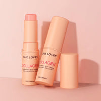 ChicNana Collagen Multi Balm Stick, Collagen Stick Lip Balm Anti Wrinkles Face Moisturiser, Hydrating Eye Boosting Moisturer for Face Eye Lip Neck