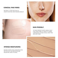Ownest KYDA Mushroom Head Air Cushion BB Cream, Concealer Lasting Nude Makeup Moisturizing Brightening Pigment CC Liquid Foundation, Even Skin Tone Makeup Base BB Cream -(Natural)